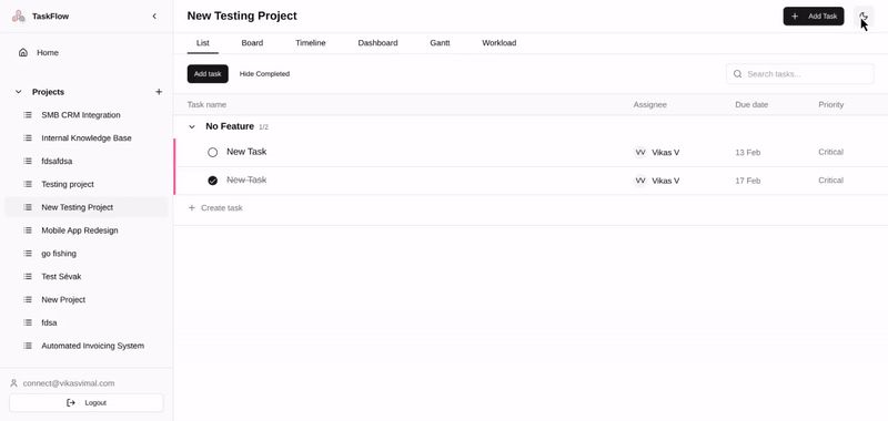 TaskFlow Pro — Project Management Template | Airtable + Zite